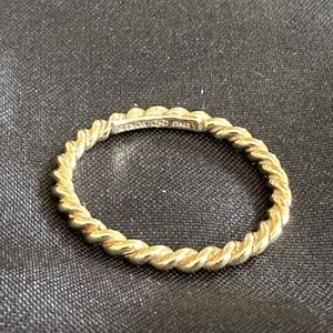 Tiffany 18k Gold Twist Ring Size Size 9.5